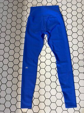 Alo Yoga Airlift High Waist Leggings Blue Small Athletic Tight